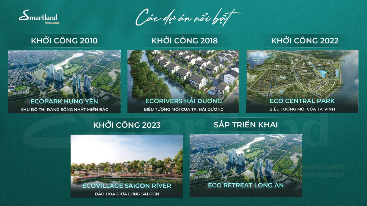 Dự án Eco Retreat Long An - Nhà sáng lập Ecopark [tất tần tật] | SmartLand: Công Ty TNHH Bất Động Sản Smartland