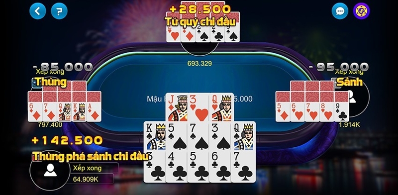 Hướng dẫn tải Mậu binh - Binh xập xám, game đánh bài mới lạ