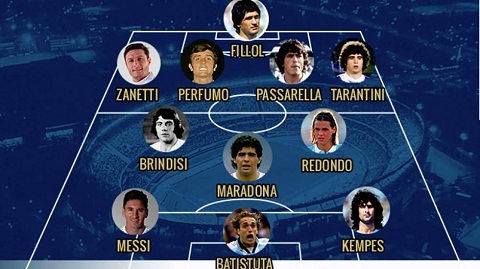 Đội hình xuất sắc nhất Argentina mọi thời đại có mỗi Messi còn đang chơi bóng